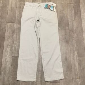 NWT LEE Relaxed Straight Fit Stretch Plain Front Slimming‎ Pants